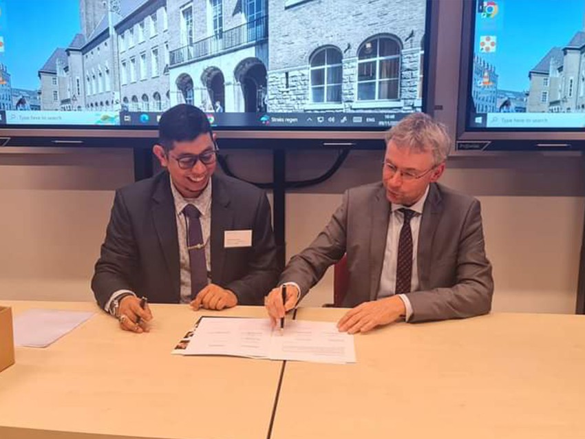 Penandatanganan Perjanjian Kerjasama FH UBT dengan Faculty of Law Maastricht University