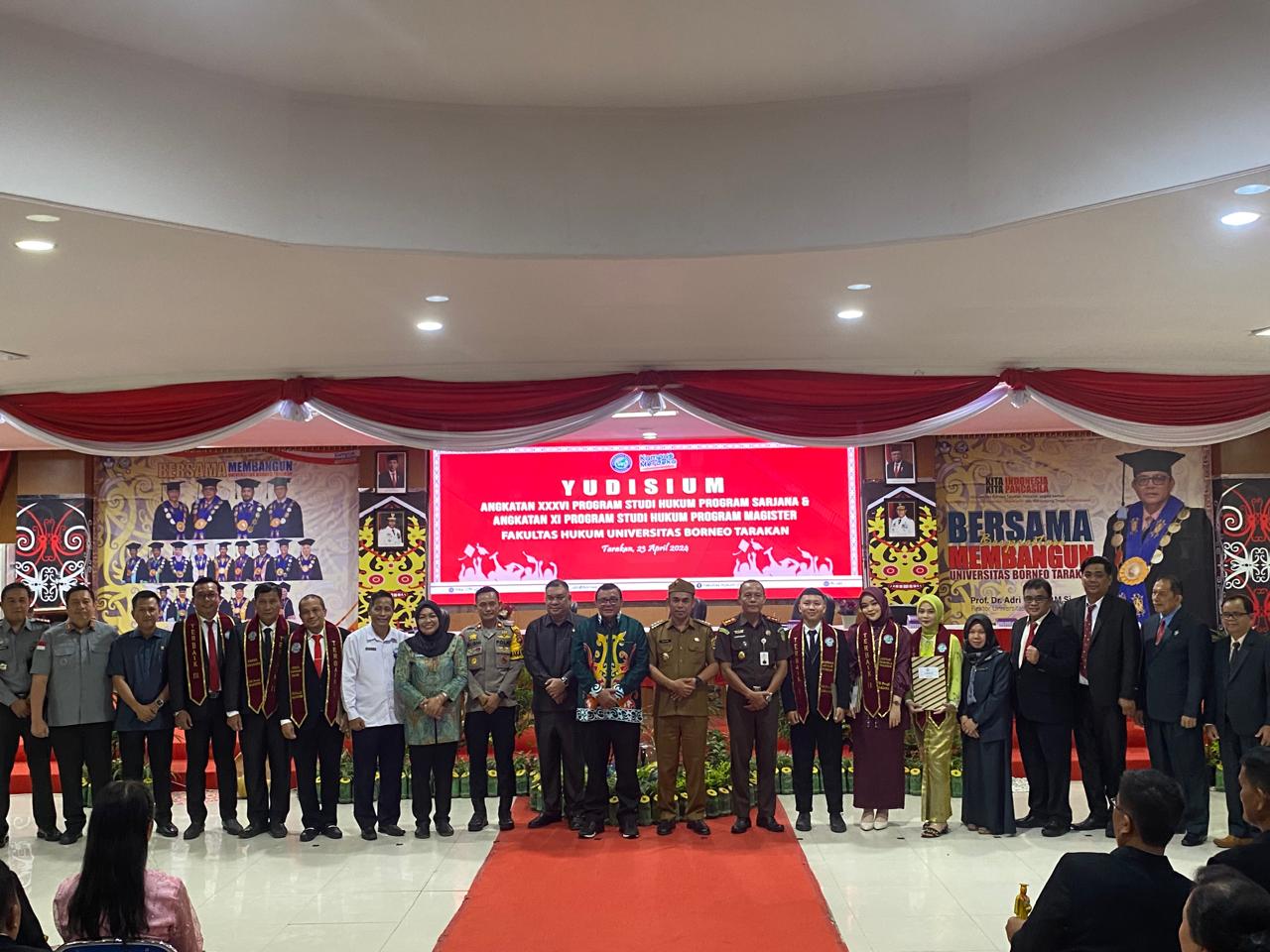 Fakultas Hukum Universitas Borneo Tarakan Gelar Yudisium bagi 136 Lulusan