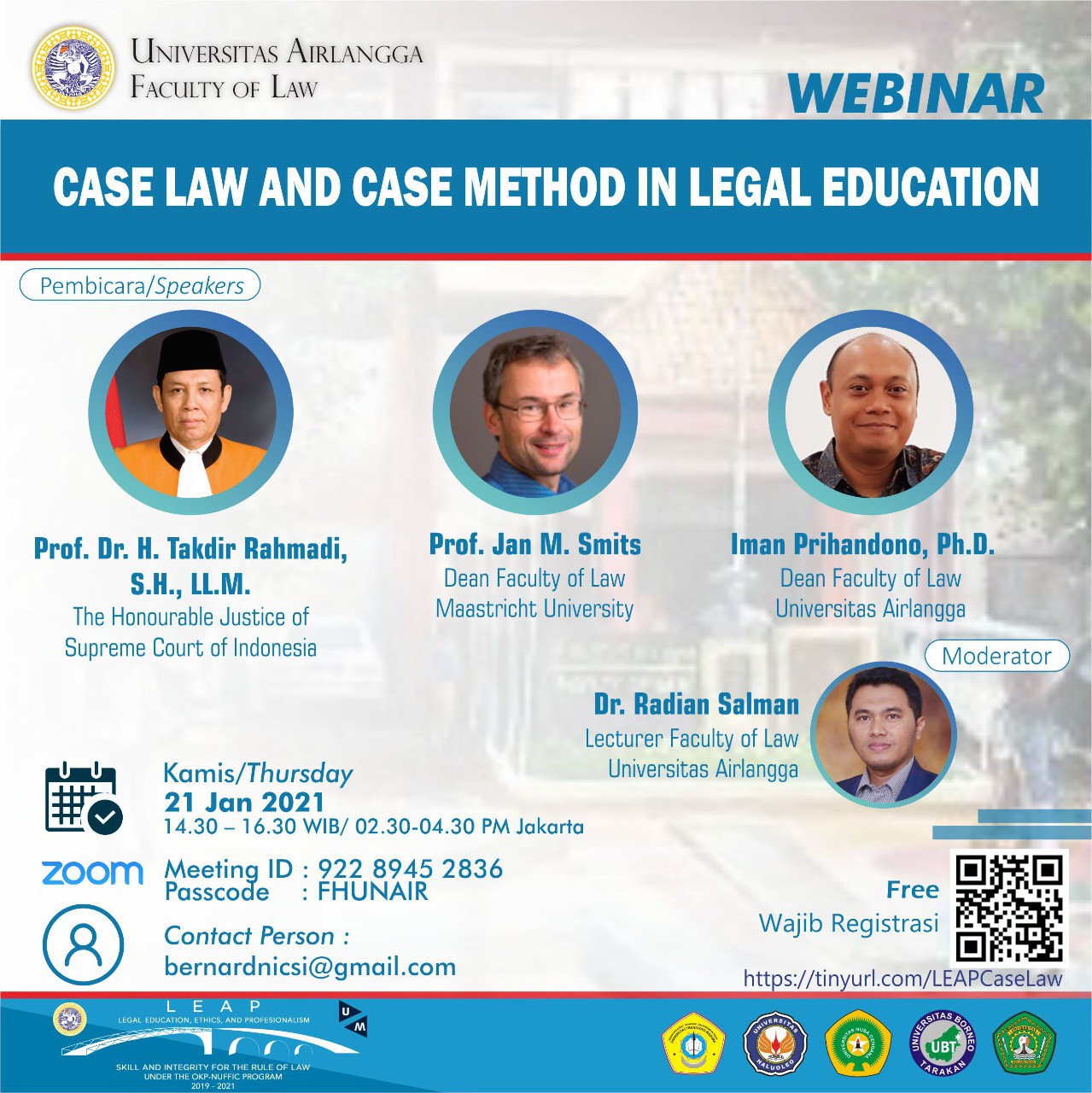 Webinar Case Law and Case Method in Legal Education