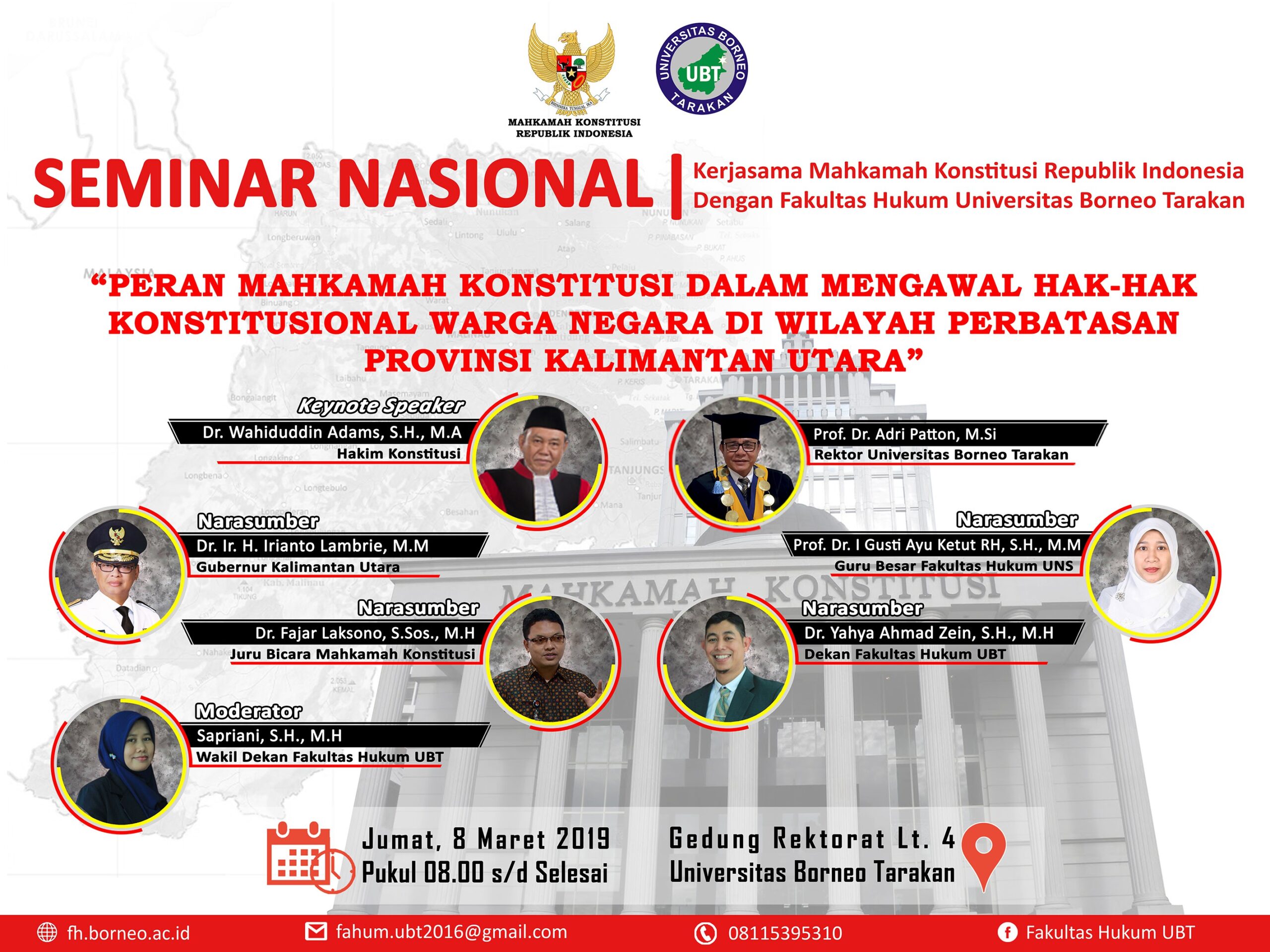 Seminar Nasional Kerjasama Mahkamah Konstitusi RI dengan Fakultas Hukum UBT